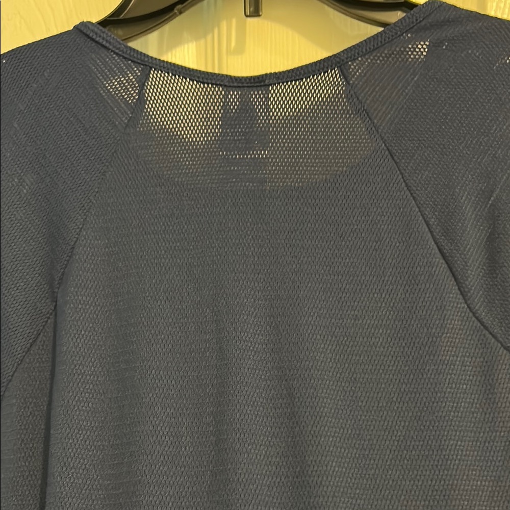 Blue Cold Shoulder Top - Picture 4 of 5
